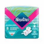 NOSOTRAS NORMAL SUAVE TOALLAS x8 TURQUESA 30 #